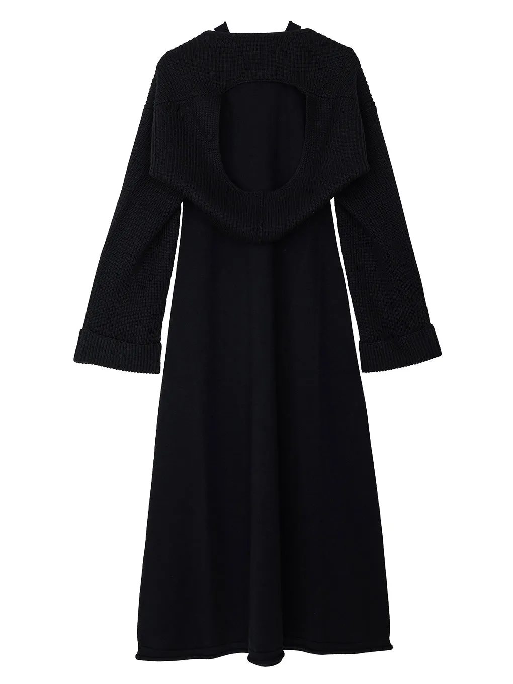 2WAY BOLERO HALTER NECK KNIT DRESS
