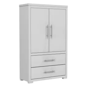 Barton armoire storage organizer, light grey