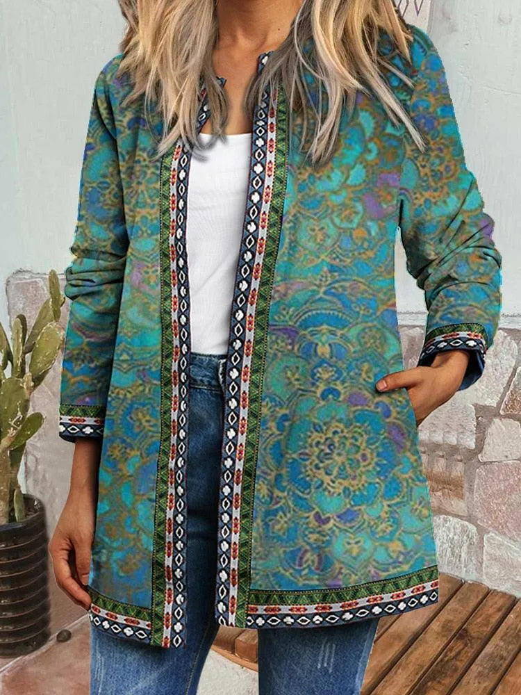 Boho Chic Floral Vintage Jacket