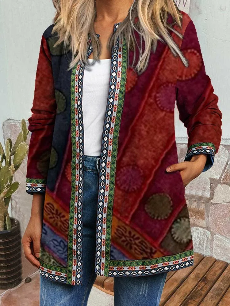 Boho Chic Floral Vintage Jacket