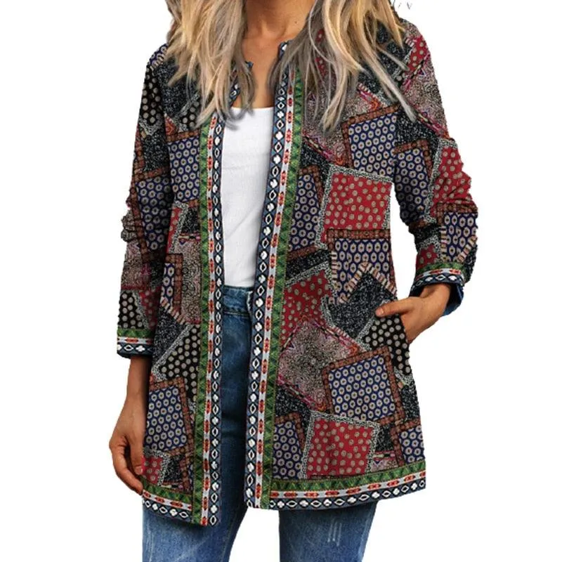 Boho Chic Floral Vintage Jacket