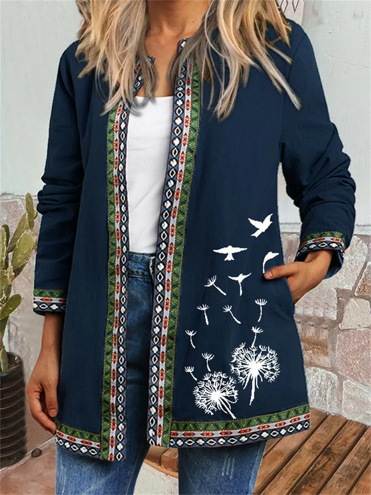 Boho Chic Floral Vintage Jacket
