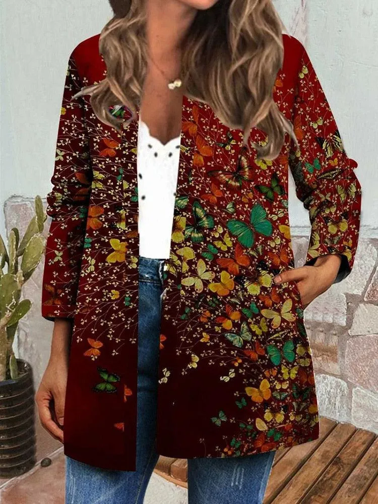Boho Chic Floral Vintage Jacket