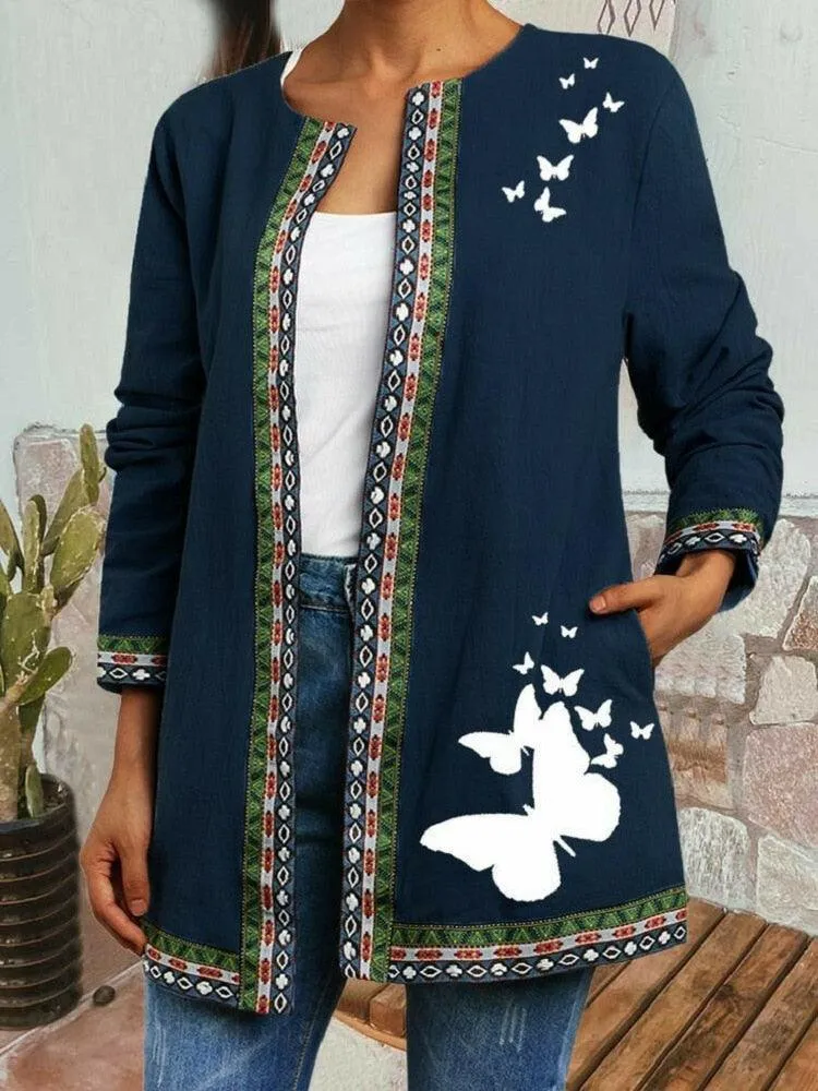 Boho Chic Floral Vintage Jacket