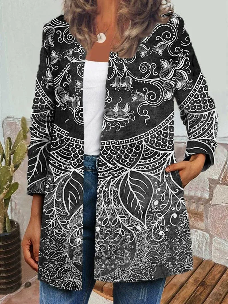 Boho Chic Floral Vintage Jacket