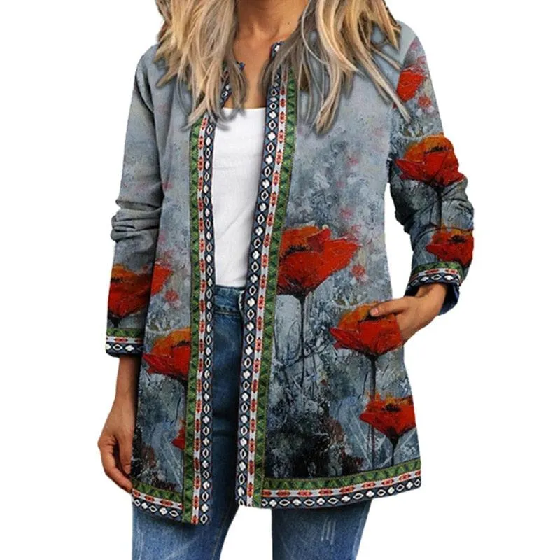 Boho Chic Floral Vintage Jacket
