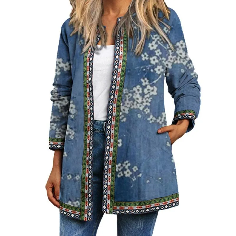 Boho Chic Floral Vintage Jacket
