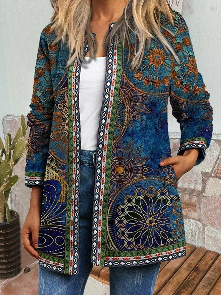 Boho Chic Floral Vintage Jacket