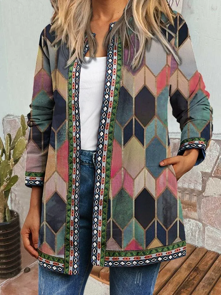 Boho Chic Floral Vintage Jacket