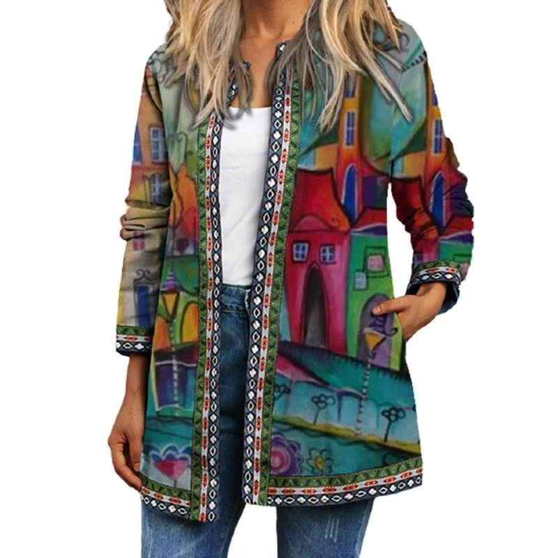 Boho Chic Floral Vintage Jacket