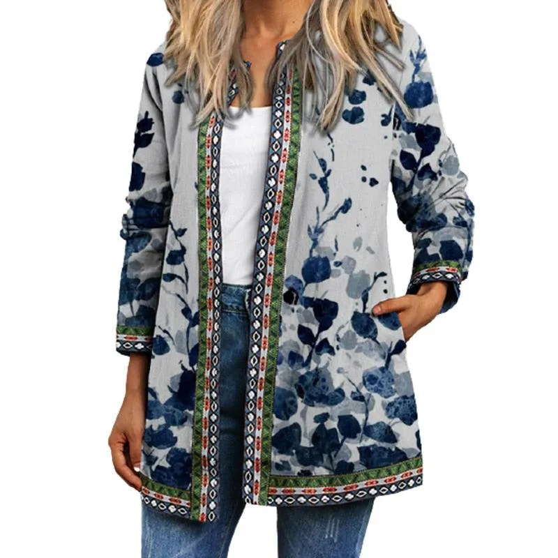 Boho Chic Floral Vintage Jacket