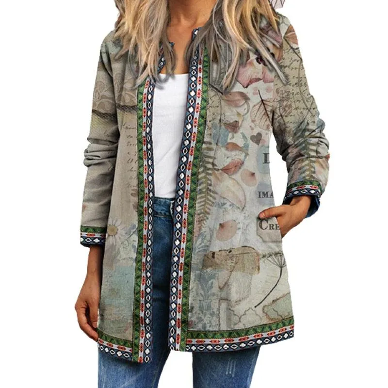Boho Chic Floral Vintage Jacket