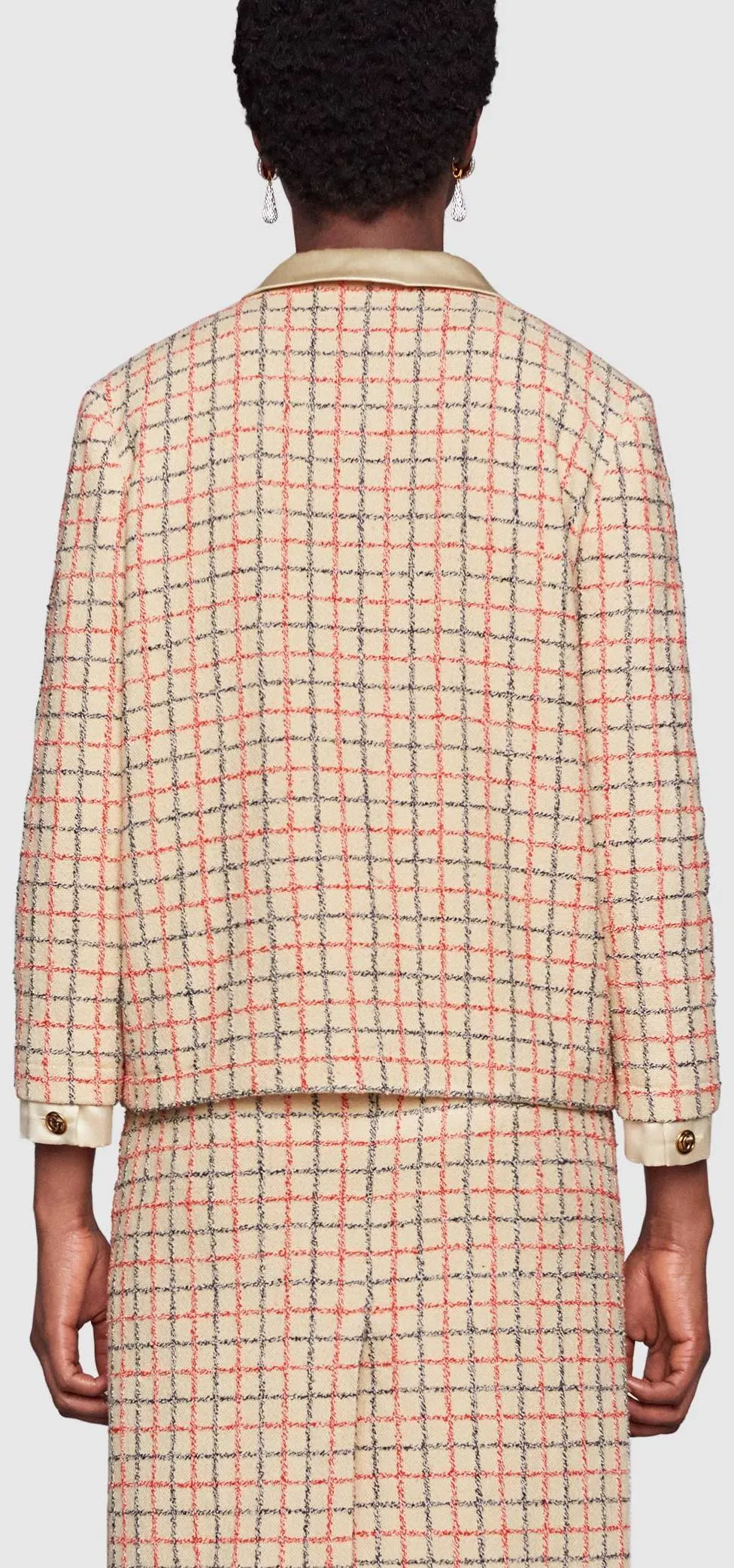 Bouclé Jacket with Bow
