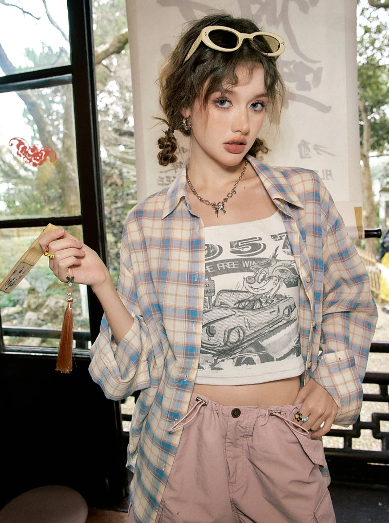 Bunny Print Versatile Camisole Top
