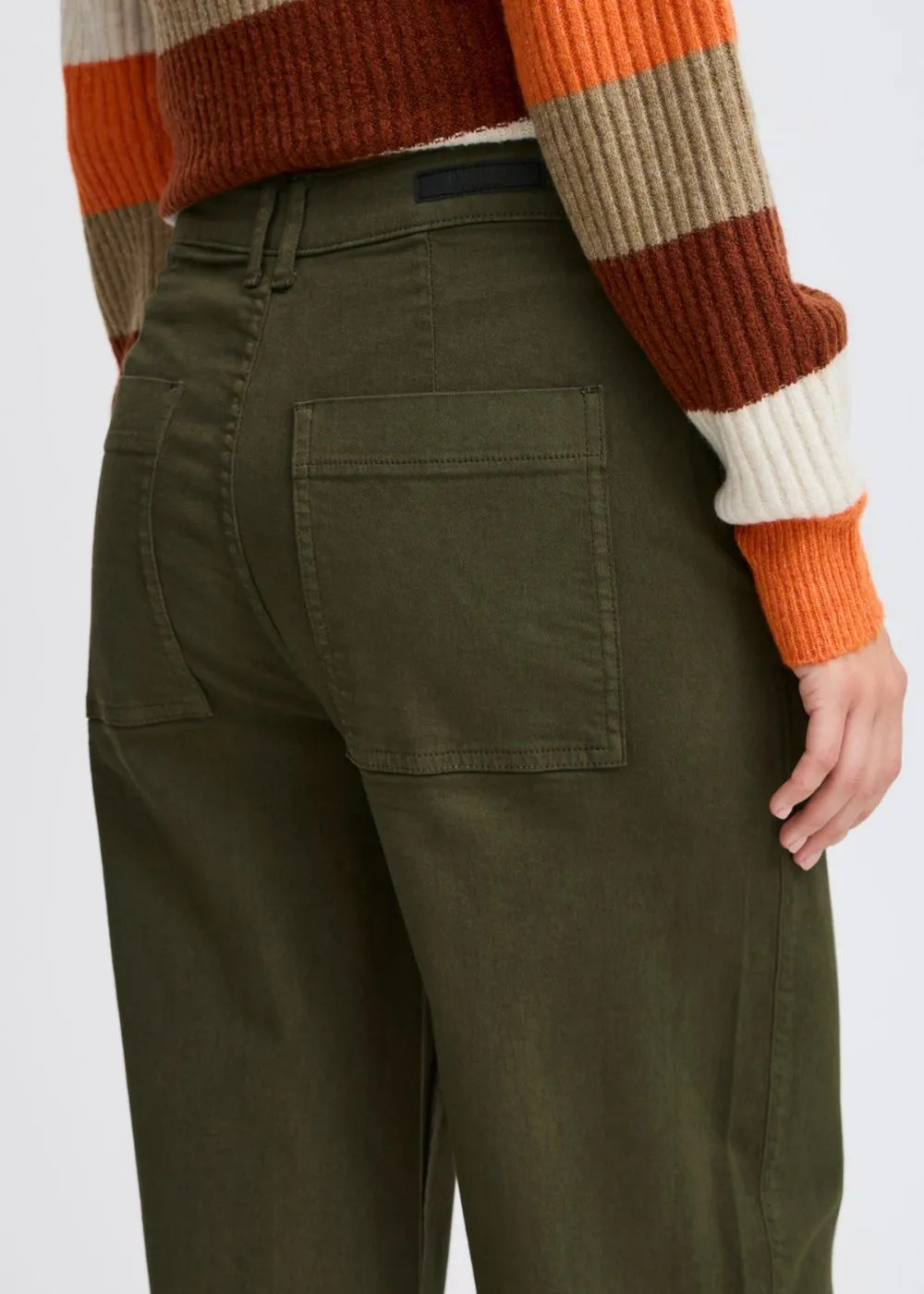 BY LYDIA WIDE-LEG CANVAS JEANS