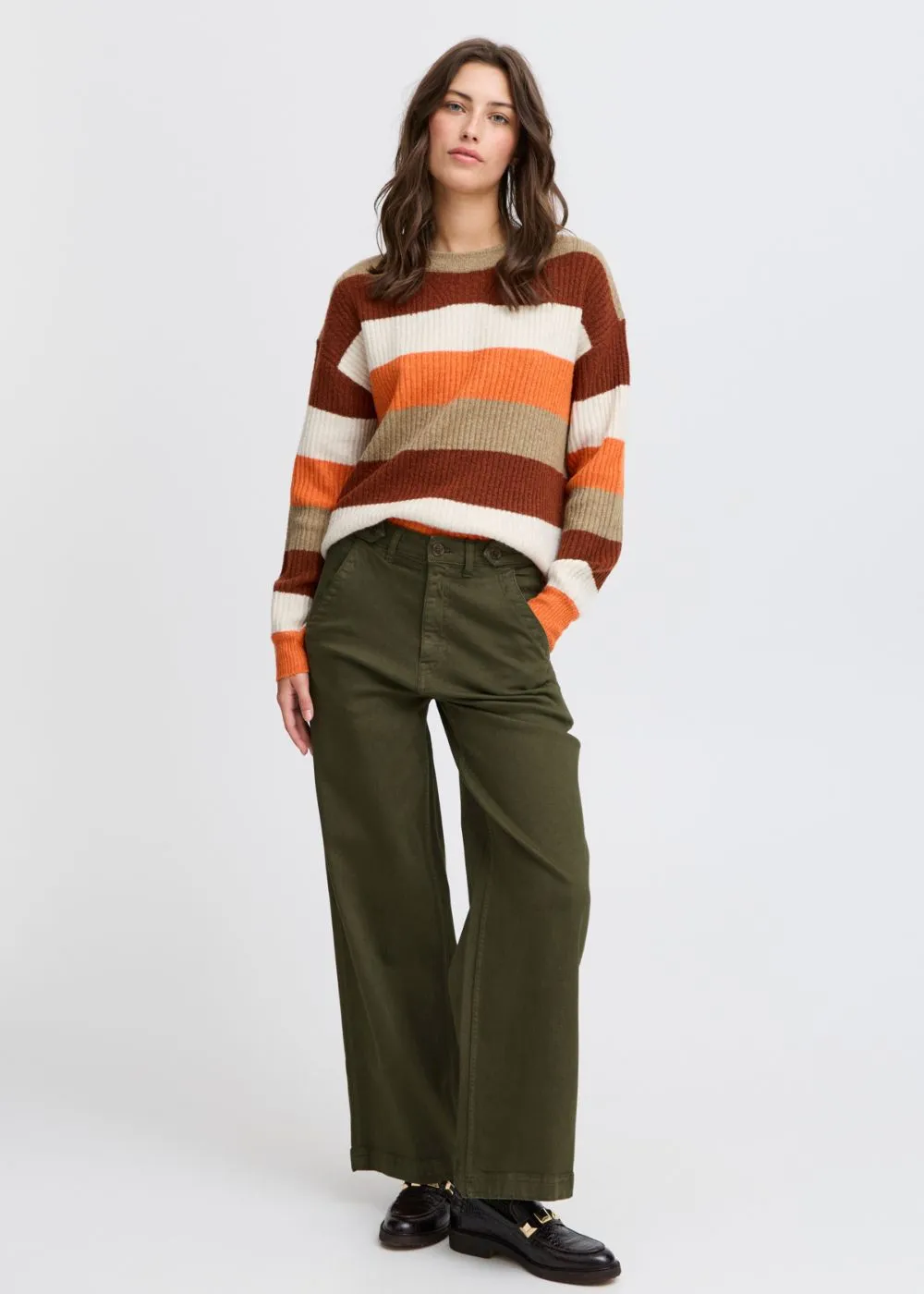 BY LYDIA WIDE-LEG CANVAS JEANS