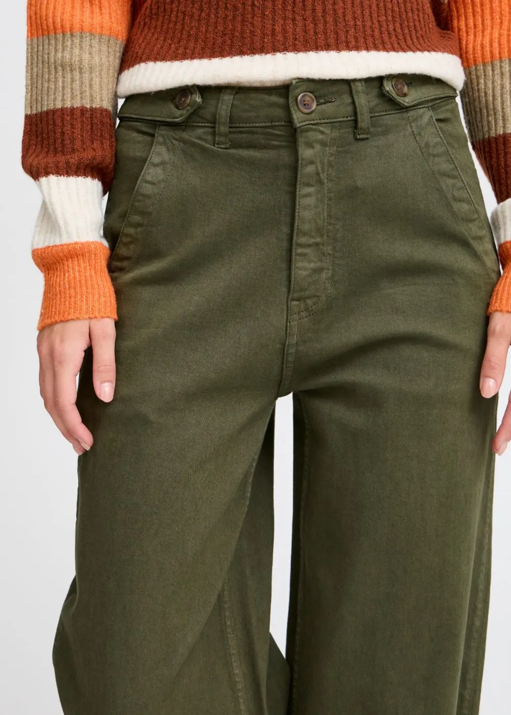 BY LYDIA WIDE-LEG CANVAS JEANS