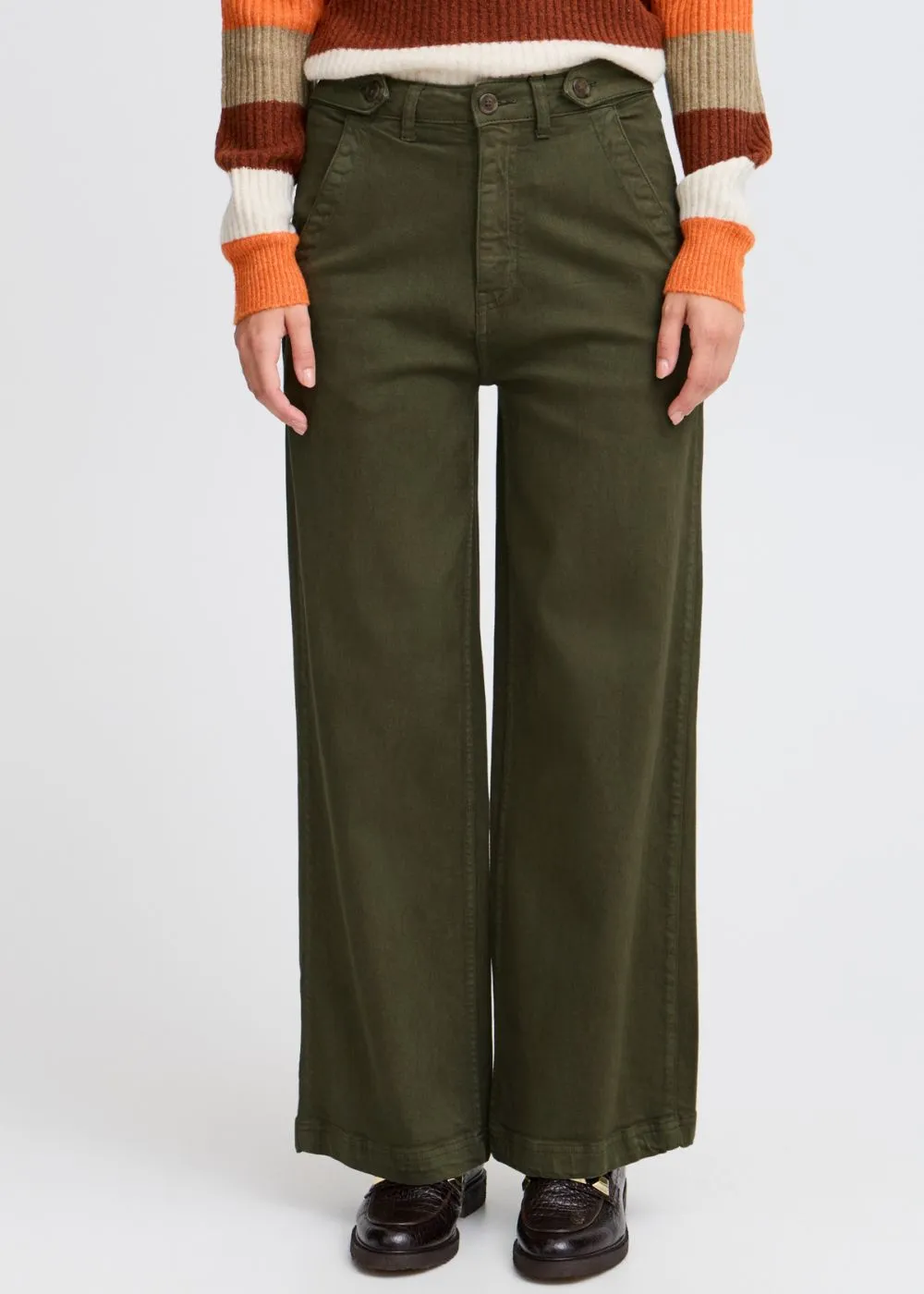 BY LYDIA WIDE-LEG CANVAS JEANS
