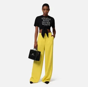 Citron straight wide leg trousers
