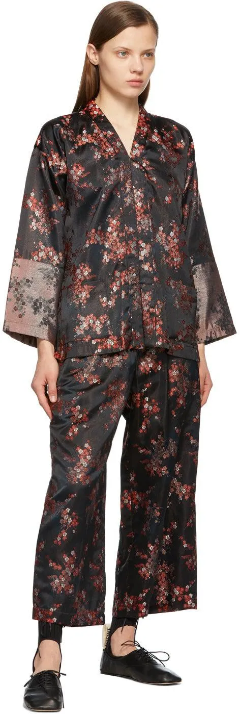 Comme des GarÃ§ons Comme des GarÃ§ons Black Jacquard Trousers