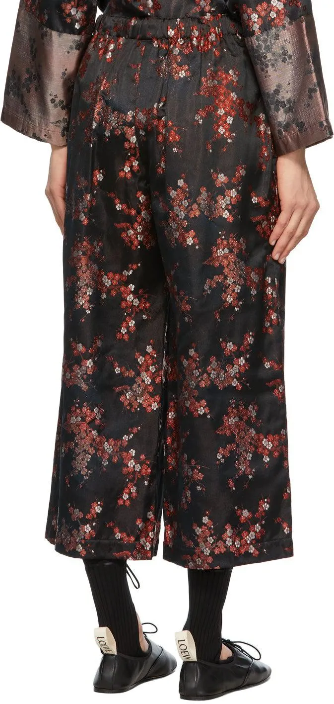 Comme des GarÃ§ons Comme des GarÃ§ons Black Jacquard Trousers
