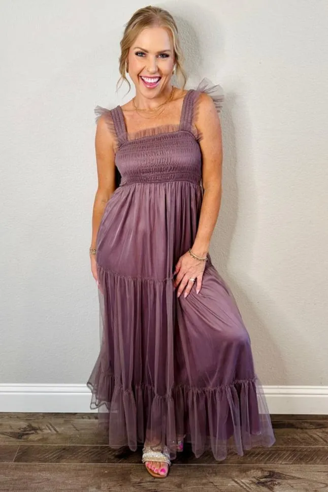 Flutter & Frills Maxi Dress