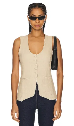 Free People Millie Vest in Cream