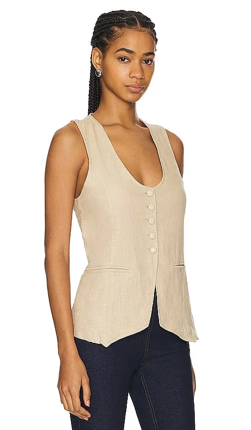 Free People Millie Vest in Cream