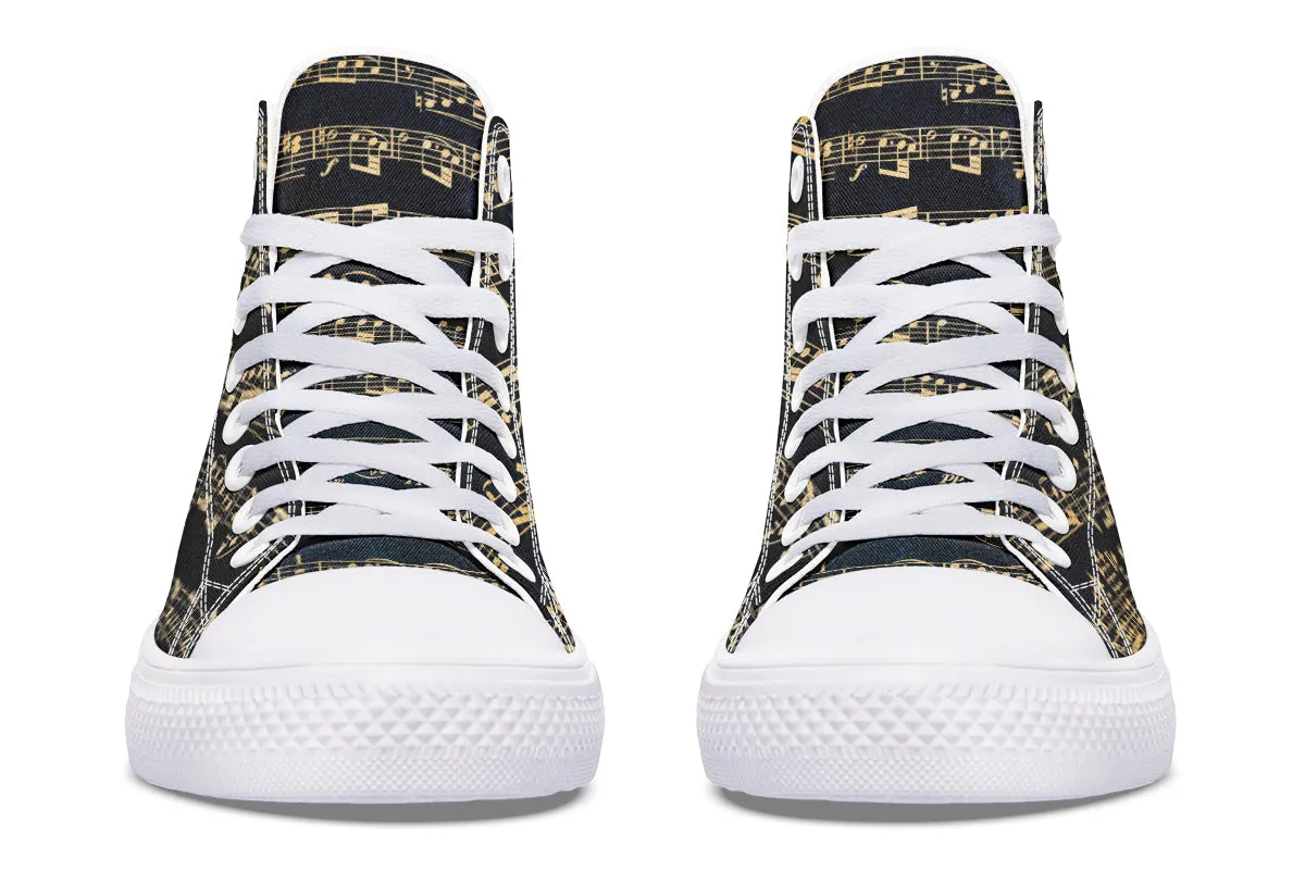 Golden Music High Tops