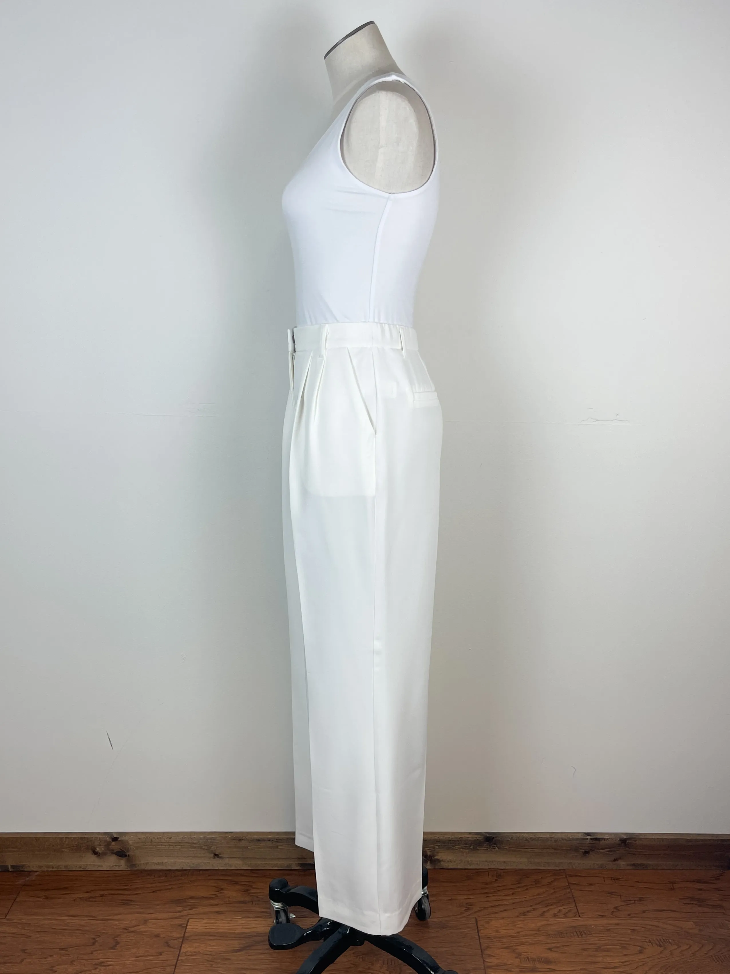 Jocelyn Wide Leg Trouser in Cream