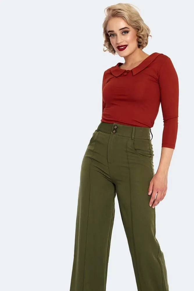 Khloe High Waisted Wide Leg Trousers