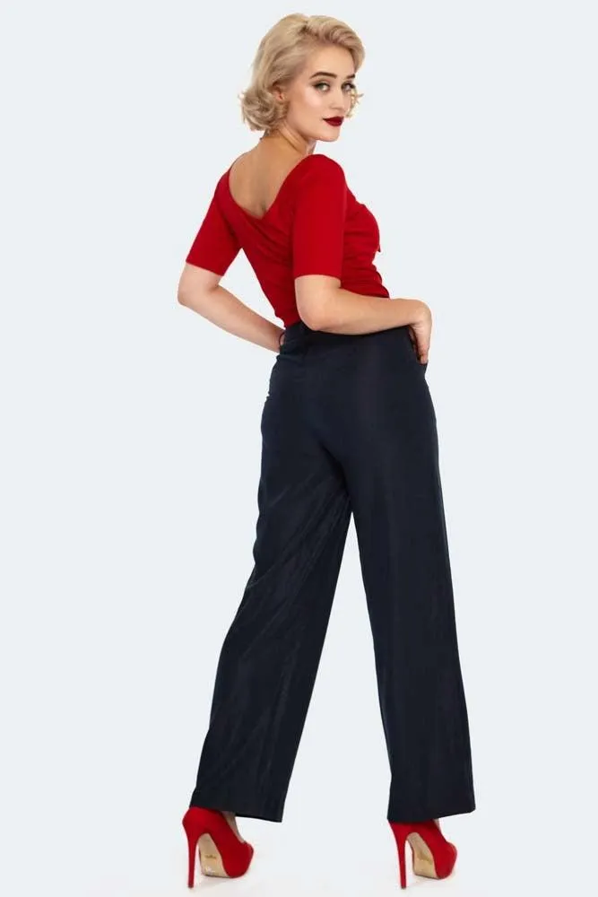 Khloe High Waisted Wide Leg Trousers