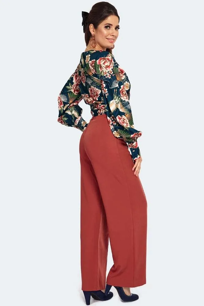 Khloe High Waisted Wide Leg Trousers