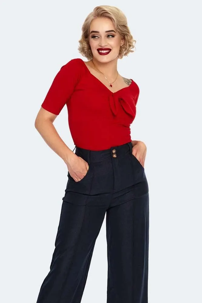 Khloe High Waisted Wide Leg Trousers