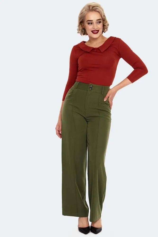 Khloe High Waisted Wide Leg Trousers
