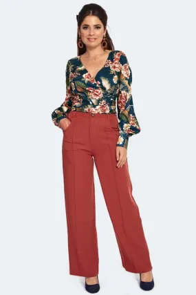 Khloe High Waisted Wide Leg Trousers
