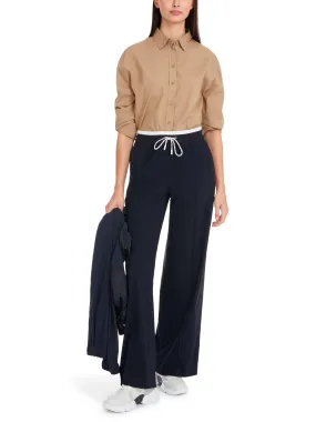 MARC CAIN Navy Tie Trousers