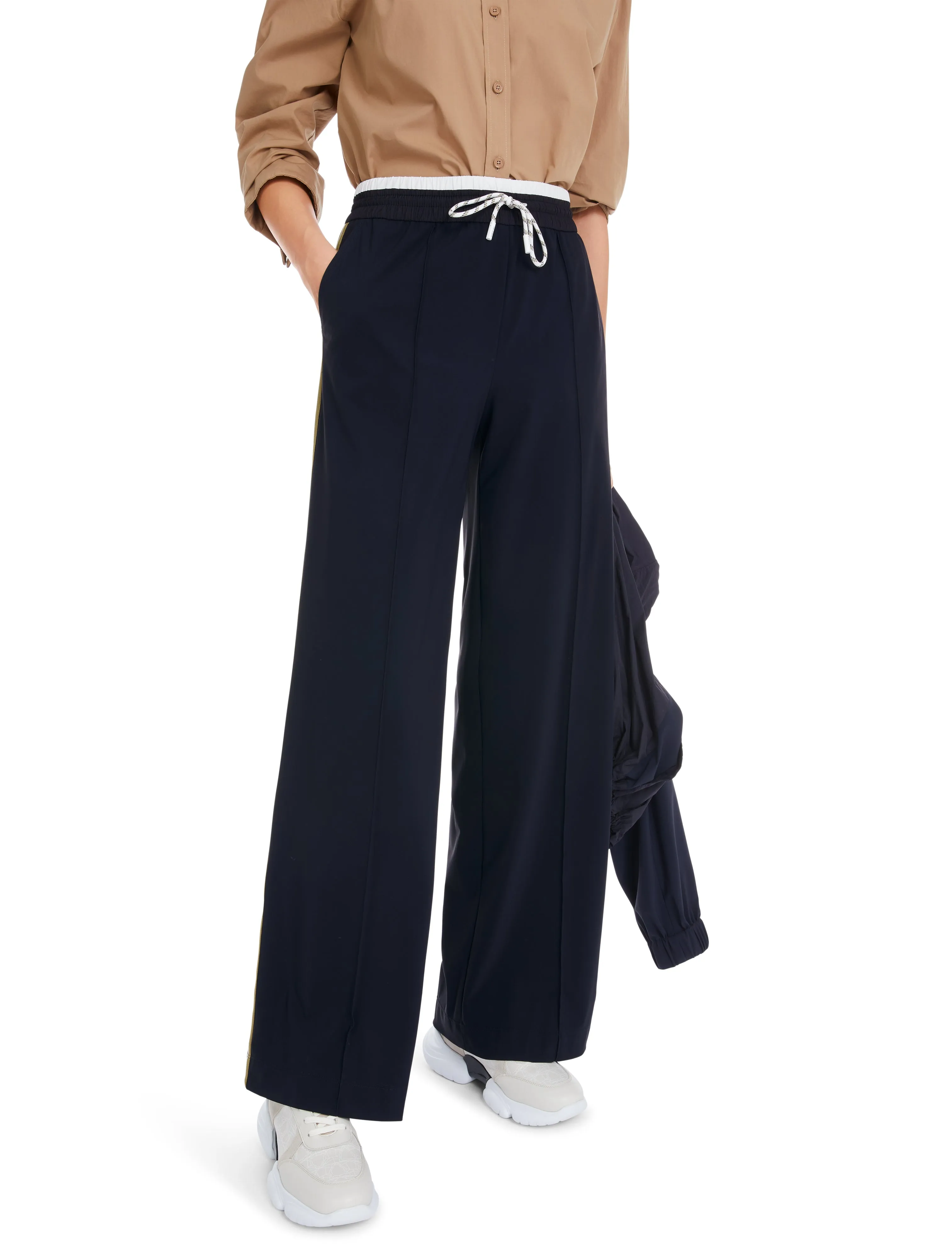MARC CAIN Navy Tie Trousers