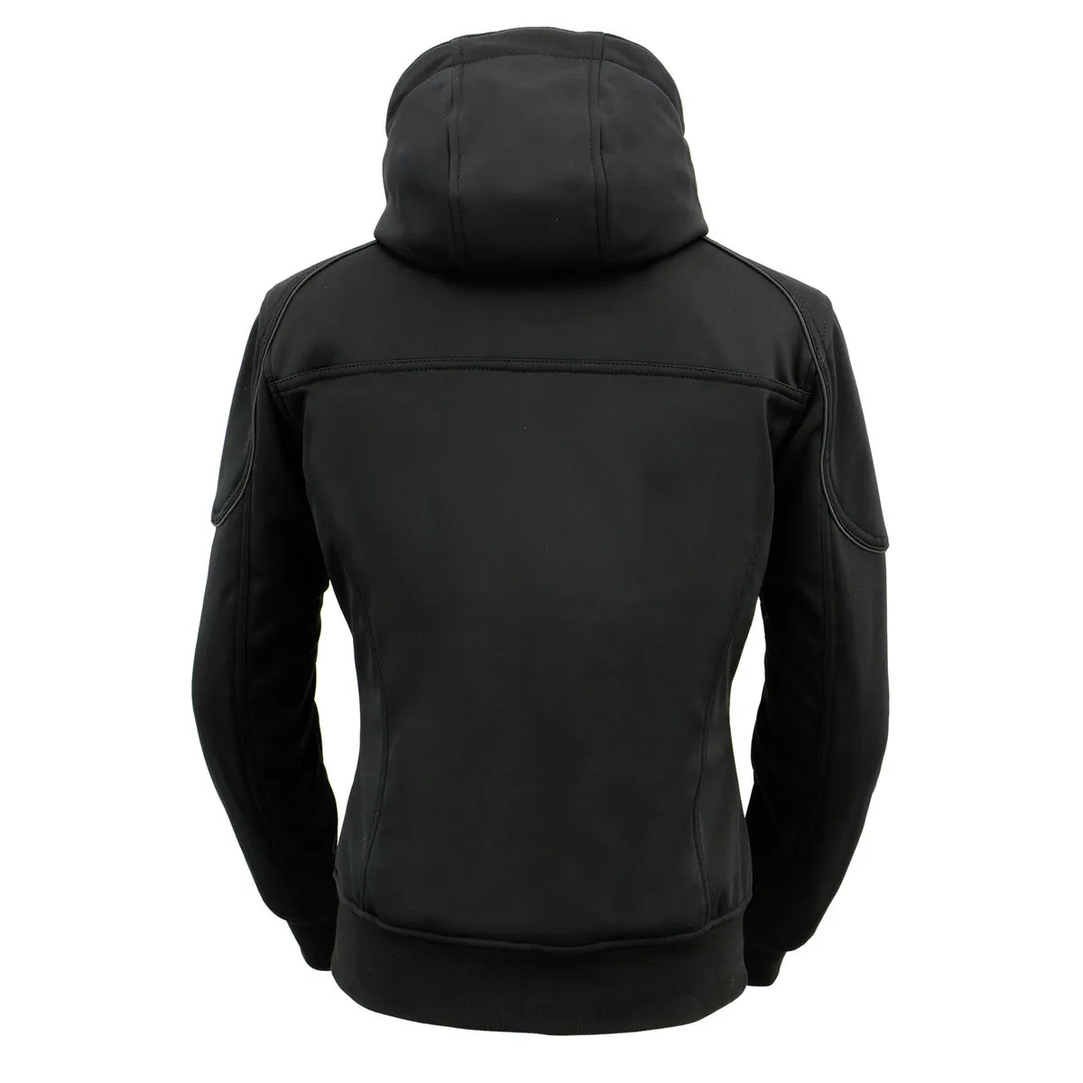 Nexgen Heat NXL2761SET Womens Black 'Igniter' Heated Soft Shell Hooded Jacket (Rechargeable 10000mAh Battery Pack Included)