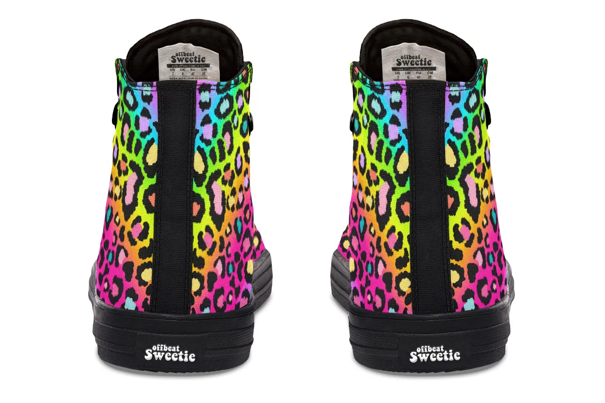 Rainbow Leopard High Tops