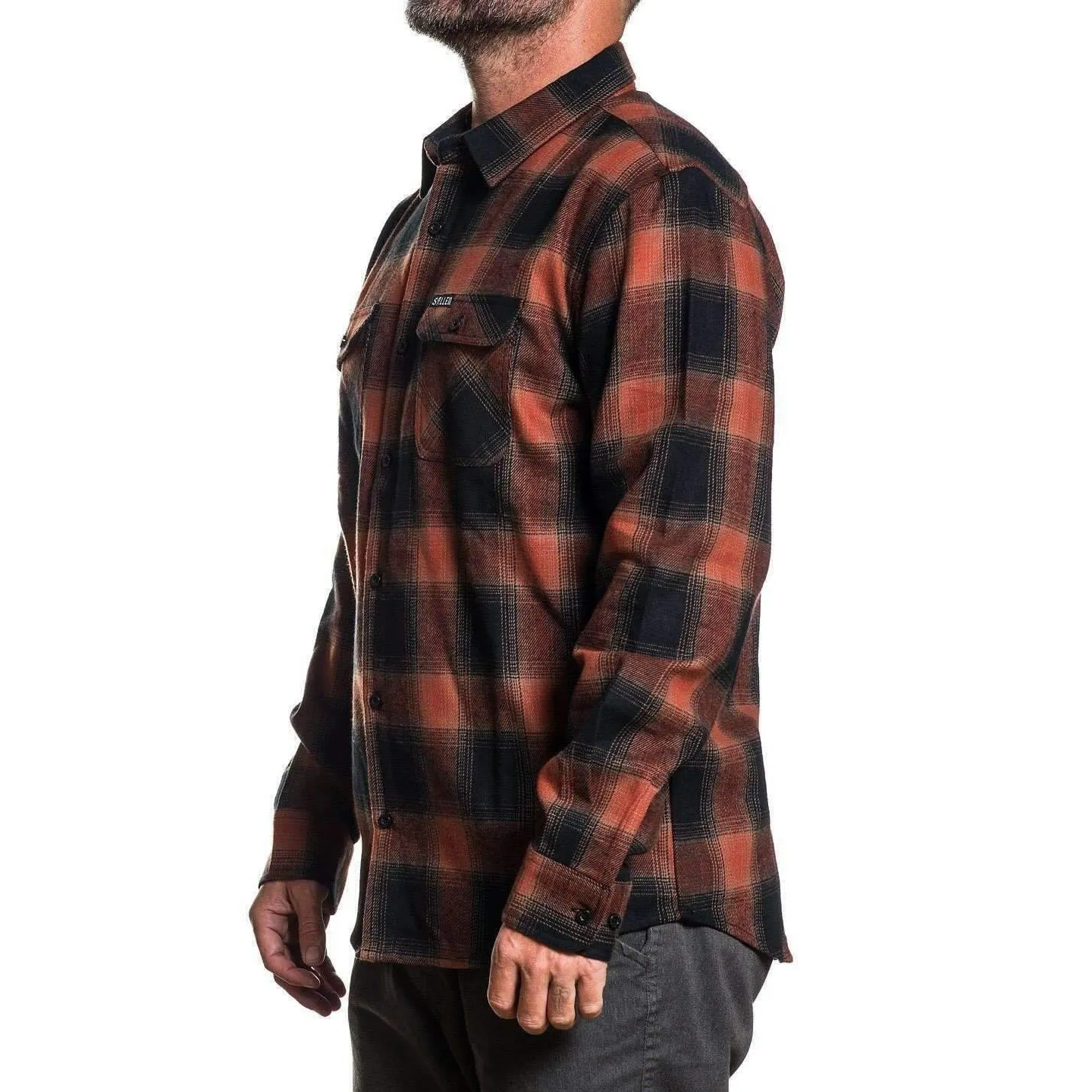Road Rash Button Up Long Sleeve Shirt