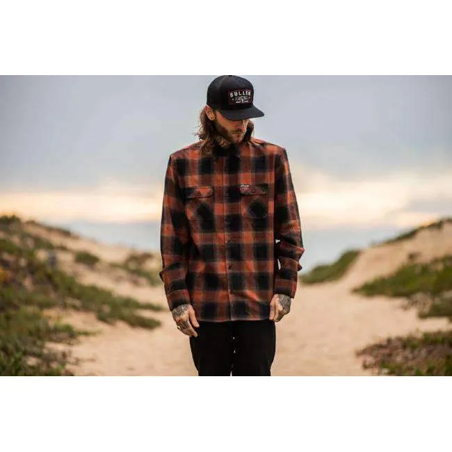 Road Rash Button Up Long Sleeve Shirt