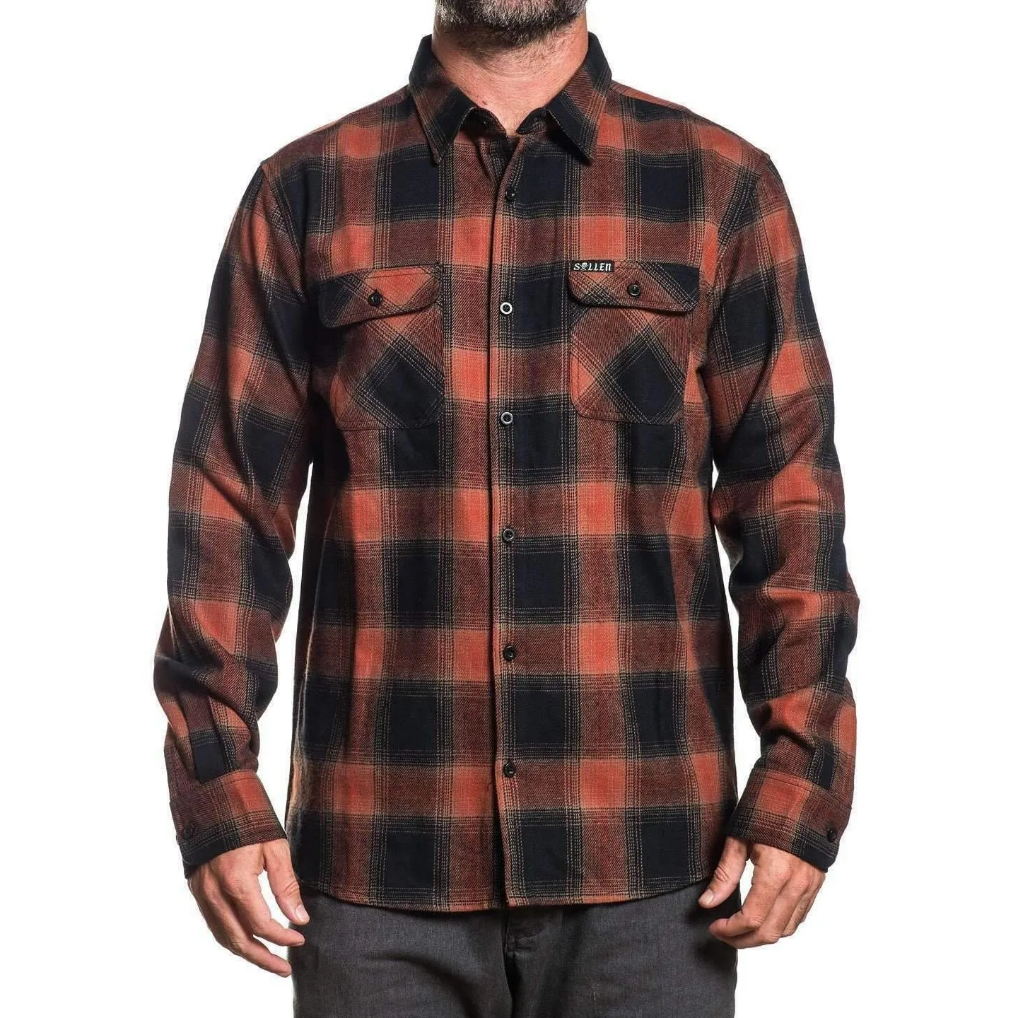 Road Rash Button Up Long Sleeve Shirt