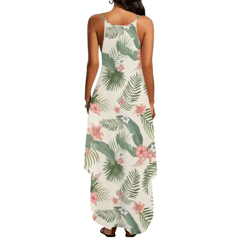 Stay Cool and Look Hot in This Tropical Print Maxi Dress