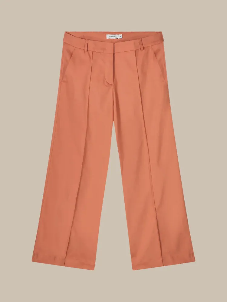 Summum Wide Leg Trousers Apricot
