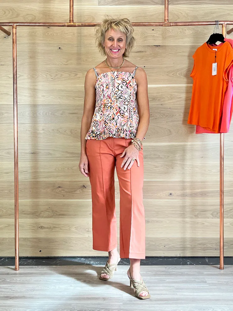 Summum Wide Leg Trousers Apricot