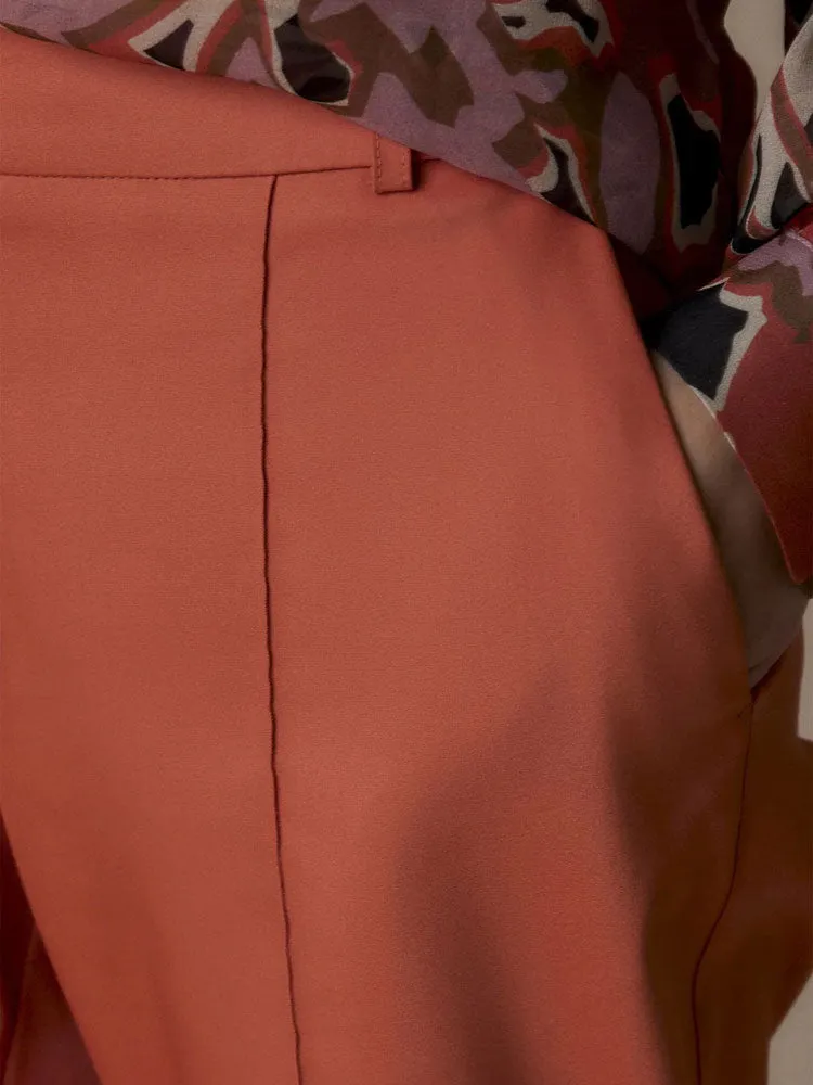 Summum Wide Leg Trousers Apricot