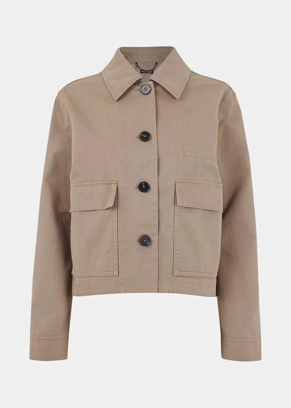 Whistles Marie Casual Jacket Taupe